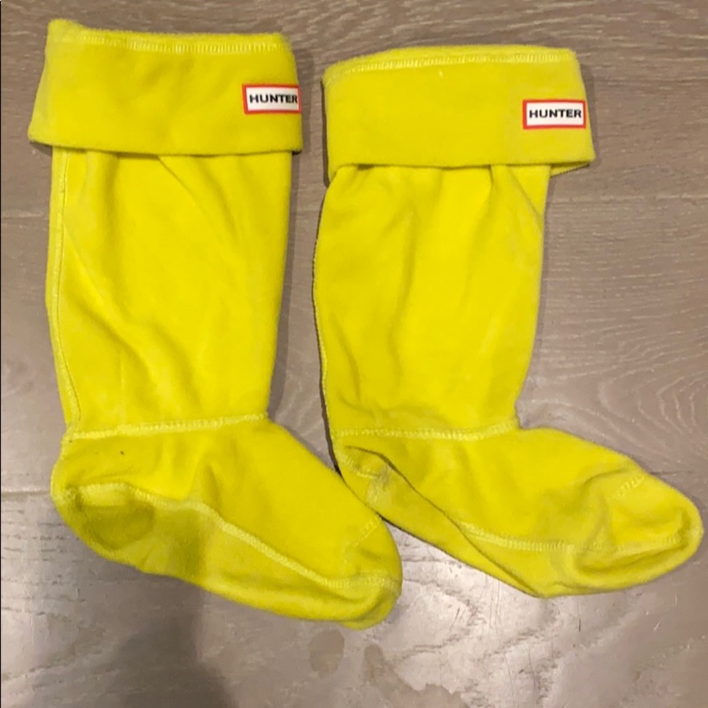 Hunter boot socks - size M, yellow